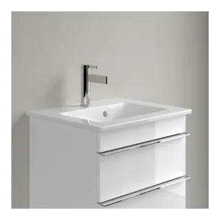 Villeroy & Boch Venticello Waschtisch 41245001 50 x 42 cm, weiß, mit Hahnloch, mit Überlauf