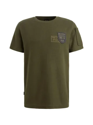 PME Legend - structured pique badge ivy green - Gr. - 4XL