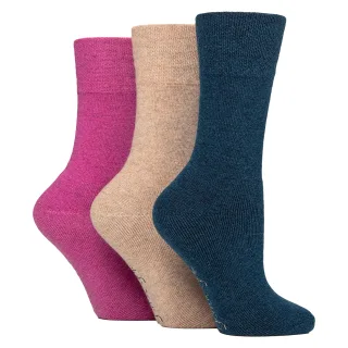 3er Pack Damen Woll-Stiefelsocken Warm Gepolsterte Wandersocken