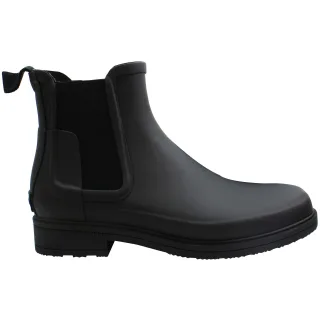 Hunter Refined Herren-Chelsea-Stiefel in Schwarz