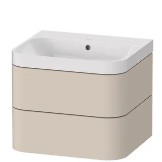 Duravit Happy D.2 Plus c-shaped Set wandhängend Taupe 575x490x480 mm - HP4345N8383 HP4345N8383
