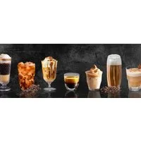 artissimo Glasbild Bild aus Glas 80x30 cm / Wandbild Querformat / Deko Küche, Küchenbild: Kaffee-Spezialitäten modern