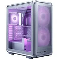 MasterFrame 500 Mesh ARGB , Tower-Gehäuse silber, Tempered Glass