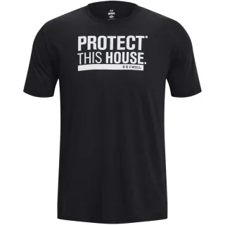 Under Armour - "Protect This House" T-Shirt für Herren, Rundhalsausschnitt (Schwarz)