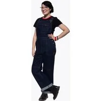 QueenKerosin Latzjeans Velma mit gekrempelten Beinabschlüssen