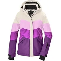 Killtec Skijacke KSW 188 GRLS SKI JCKT Kinder Skijacke: wasserdicht, atmungsaktiv, verstellbar, Colourblock