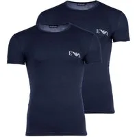 Emporio Armani T-Shirt Herren T-Shirt 2er Pack Baumwolle BOLD MONOGRAM (Packung, 2er Pack)