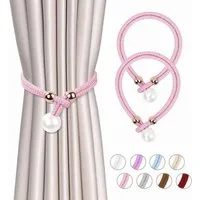 Minicloss Raffhalter Raffhalter Vorhang Raffhalte(Set, 2-tlg), Perle Seil Schnallen, (2-tlg), für Wohnzimmer Schlafzimmer Dekoration Hotel Fensterdekoration