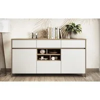 Home affaire Sideboard Stranda, moderner Schrank, Kommode im Scandi-Style, 165 cm breit, elegante Rahmenoptik, ausreichend Stauraum, vielseitig einsetzbar