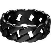 Wildcat Fingerring Chunky Ring - Schwarz, 18,0 mm, Chirurgenstahl 316L - wasserfest, langlebig, hautverträglich