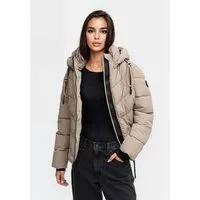 Marikoo Winterjacke Sahnemausii mit abnehmbarer Kapuze und hohem Kragen