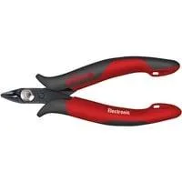 Seitenschneider Electronic, Schneid-Zange rot/schwarz, sehr schmaler, spitzer Kopf