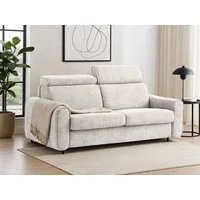 Beautysofa Schlafsofa Pavarti modernes Sofa mit italienischem Klappmechanismus und Matratze, mit Bettkasten, verstellbaren Kopfstützen und Schlaffunktion, in 3 Größen & 8 Farben
