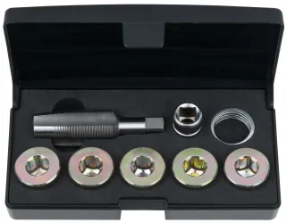 KS Tools Ölablassschrauben-Gewindereparatur-Satz, 12-tlg M22 x 1,5 - 150.4945