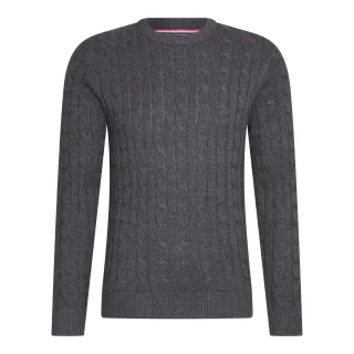 Cable Pullover Antraciet von Cappuccino Italia in der farbe Grau und in größe XXL.