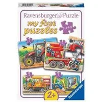 Ravensburger Puzzle Bei der Arbeit. My first Puzzles. 4 Motive, Puzzleteile