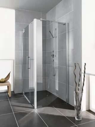 Kermi Seitenwand Pasa XP UWD 0930x2000, silber hochglanz, ESG klar mit KermiClean, PXUWD PXUWD09320VPK