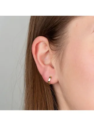 Orolino Ohrringe Gold 585 hochglanzpoliert 11,4mm Durchmesser