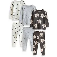 Next Pyjama Schlafanzüge mit floralem Muster, 3er-Pack (6 tlg)