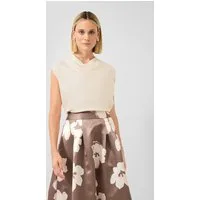 s.Oliver Blusentop Bluse Satin-Top mit Wasserfall-Ausschnitt