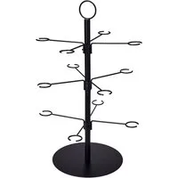 matrasa Etagere Cocktailbaum Sektständer Glasständer Champagnerturm Getränkeständer, Metall, für 12 Sektgläser, Schwarz