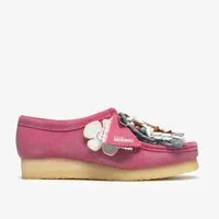 Clarks Clarks - Wallabee. Pink Interest - Rot Schnürschuh
