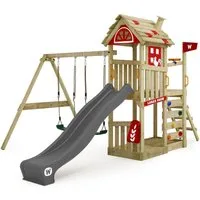 Wickey Spielturm FarmFlyer mit Rutsche, Anbaumodulen & Spielhaus in Bauernhof-Optik, Perfekt für kleine Abenteurer mit 10 Jahren Garantie*