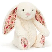 Jellycat Osterhase Kuscheltier Hase Blossom Cream Bunny Berry Medium (31cm)