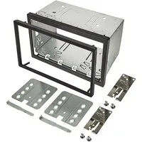 tomzz Audio 2DIN Doppel ISO DIN Metal Rahmen Einbauschacht Radioblende Einbausatz Autoradio