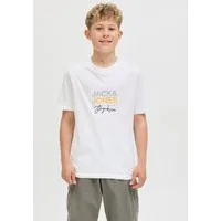 Jack & Jones Junior T-Shirt JORCANGGU mit Druck und angenehmem Tragegefühl bedruckt, modisch, regular fit, Single Jersey, Rundhals