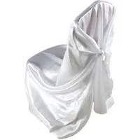 Jirex Trading Company Stuhlhusse Professionelle Stuhlhusse aus Satin Weiß Stuhlbezug Hochzeit
