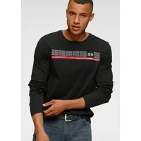 Bruno Banani Langarmshirt schmal geschnitten, mit lässigem und peppigem Aufdruck