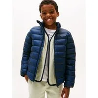 Tommy Hilfiger Steppjacke ESSENTIAL LIGHT DOWN JACKET für Kinder bis 16 Jahre, Logodruck auf der Brust