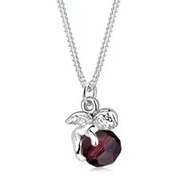 Elli Kette mit Anhänger Engel mit Kristalle Kugel 925 Sterling Silber, Engel