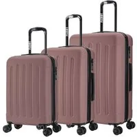 Flexot Hartschalen-Trolley F-3045 (Gr. M, L, XL) – Kofferset – ABS-Hartschale, 4 Rollen, Robuster und moderner Koffer mit vier 360° Rollen und Zahlenschloss