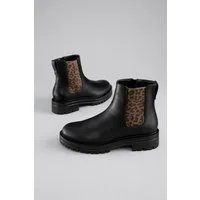 Aniston SHOES Chelseaboots Stiefelette, Blockabsatz, mit Animal-Print