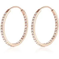 Elli Paar Creolen Creolen mit Kristallen von Swarovski® 925 Silber