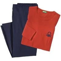 United Colors of Benetton Pyjama (Set, 2 tlg) aus reinem Baumwoll-Jersey
