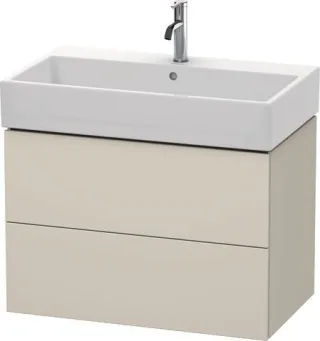 Duravit L-Cube Waschtischunterbau wandhängend Taupe Supermatt 784x459x544 mm - LC627708383 LC627708383