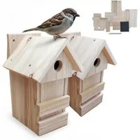 relaxdays Nistkasten DIY Nistkasten im 2er Set