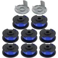 FELIXLEO Rasentrimmer-Ersatzspule Trimmer Spule Set für Ryobi One+ AC14RL3A 18V 24V 40V mit Kappe, (1-St)