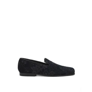 Etro Blaue Leder Slipper