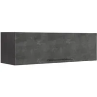 KOCHSTATION Klapphängeschrank KS-Tulsa 110 cm breit, mit 1 Klappe, schwarzer Metallgriff, MDF Front