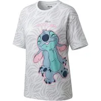 Disney Pyjamaoberteil Disney Lilo und Stitch Damen kurzarm Schlafshirt Gr. S bis XL - 100% Baumwolle