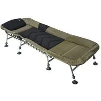 Q-TAC Angelliege Q-TAC Karpfenliege Bedchair 8-Bein Anglerliege Campingliege Gästebett