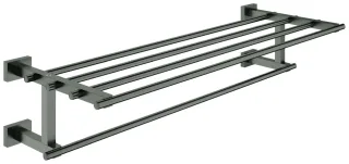 GROHE Multi-Badetuchhalter Essentials Cube 40512_1 558mm hard graphite geb., 40512AL1 40512AL1