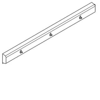 KWC Aquarotter Armatureneinheit, Edst., W.-Mont., 3 Waschplätze, 1800 mm, Wasser rechts, 2030071459 2030071459