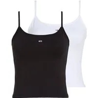 Tommy Jeans Tanktop TJW 2PACK ESSENTIAL STRAP TOP (Packung, 2-tlg., 2er-Pack) mit Logo-Flag