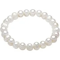Valero Pearls Perlenarmband Armband aus Süßwasserzuchtperlenin weiß, für Damen