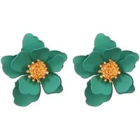 KARMA Ohrstecker-Set Damen Blumen – Florale Ohrringe für Frauen Blüten Sommer (Sommerschmuck bunte Ohrringe, 2-tlg., Geschenkidee Damenschmuck), Statement Ohrschmuck Blüte, Trendige Ohrstecker